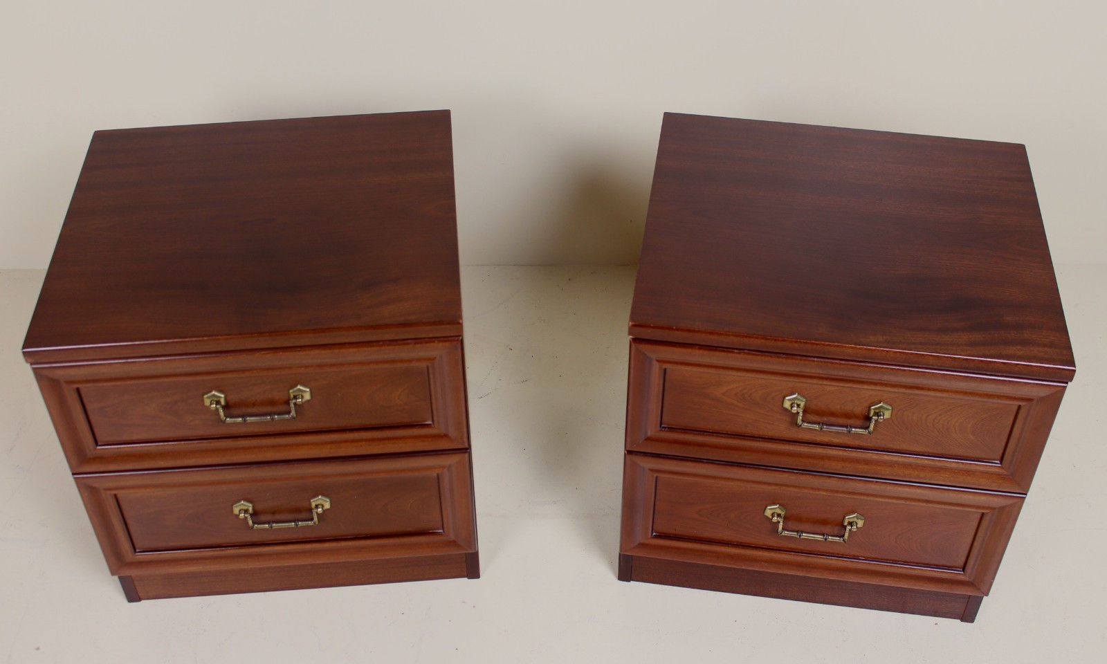 Pair of nightstands in mahogany G Plan