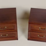 Pair of nightstands in mahogany G Plan