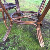 Rattan table with 2 chairs