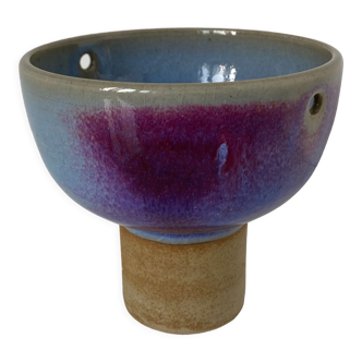 Beautiful Chinese porcelain standing cup covered with oxblood and moonlight