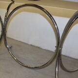 Smoked glass and chrome table circa 1970