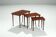 Set of 3 Danish nesting tables in rosewood Denmark 1960