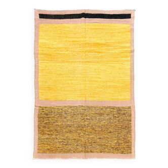 Kilim berber pink mottled ochre and yellow 3,03x1,92m