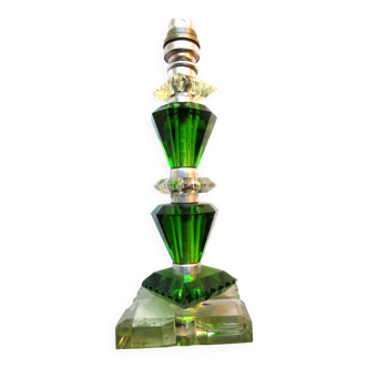 Pied de lampe Baccarat en cristal taillé