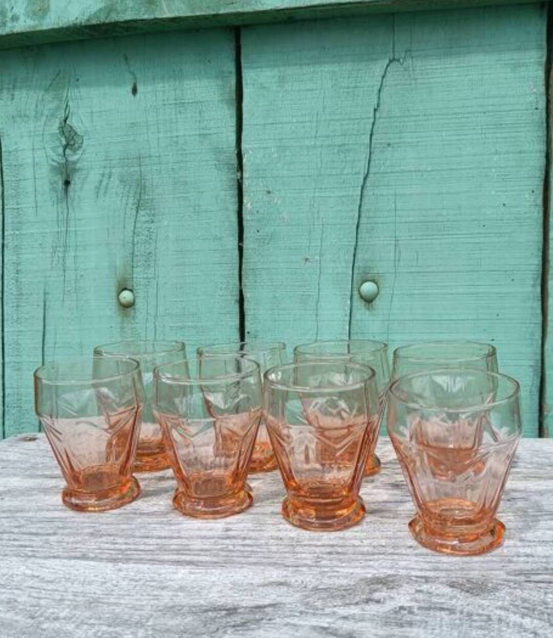 Art Deco Pink Glasses