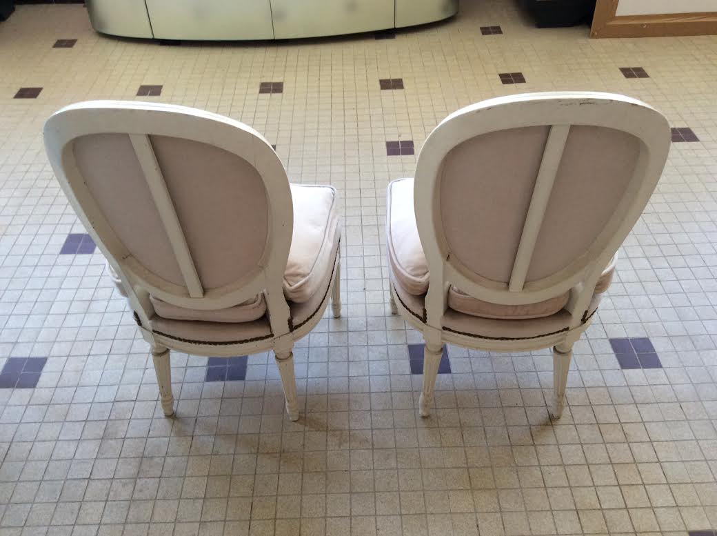 2 chaises de chambre