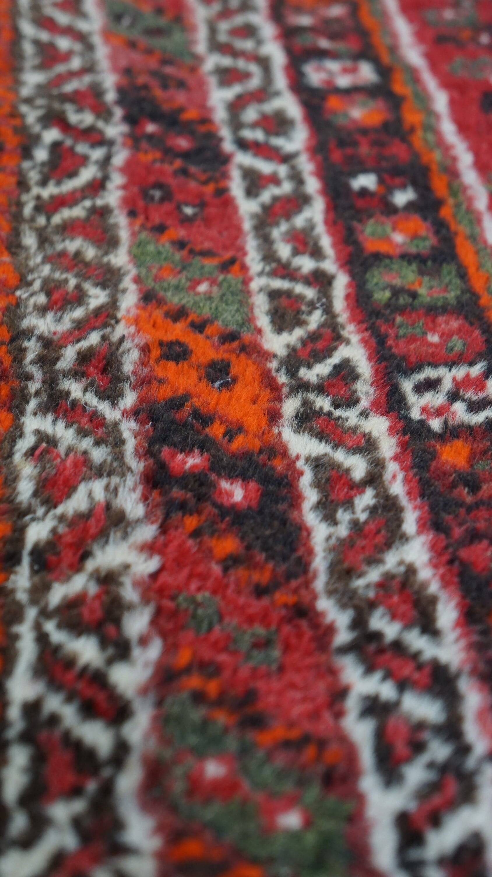 Tapis oriental antique rouge/marron 135x87cm