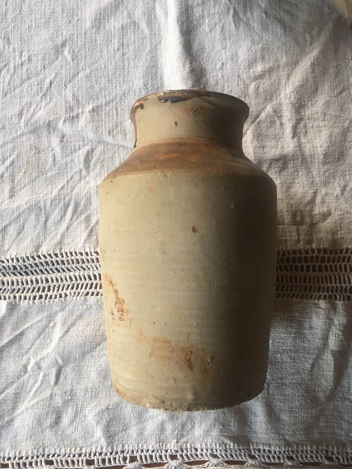 Handcrafted terracotta vase