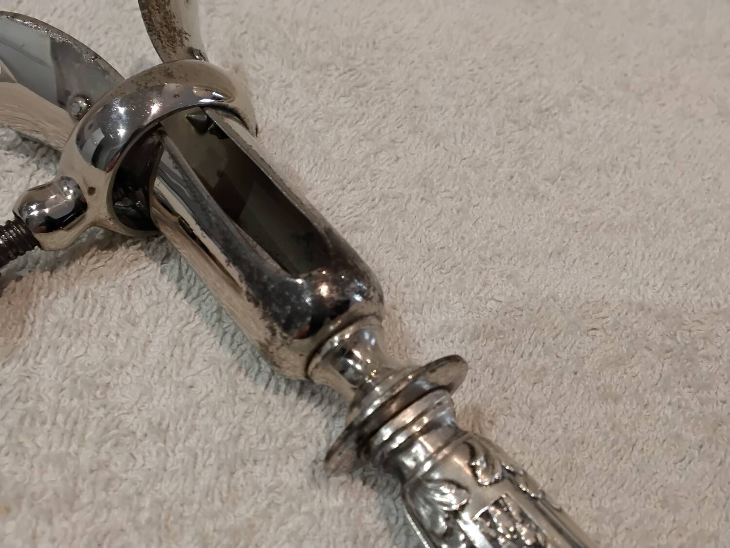 Some silver 950 Minerva style Louis XVI handles 19.8cm