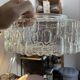 Mid-century clear glass ceiling lamp, 25 cm wide