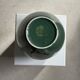 Large deep water green ceramic vase H26 D22