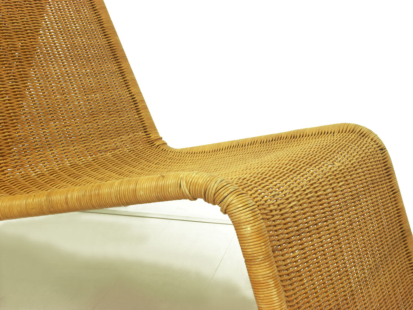 Chaise longue en rotin suédois par Ikéa, années 1970 Selency