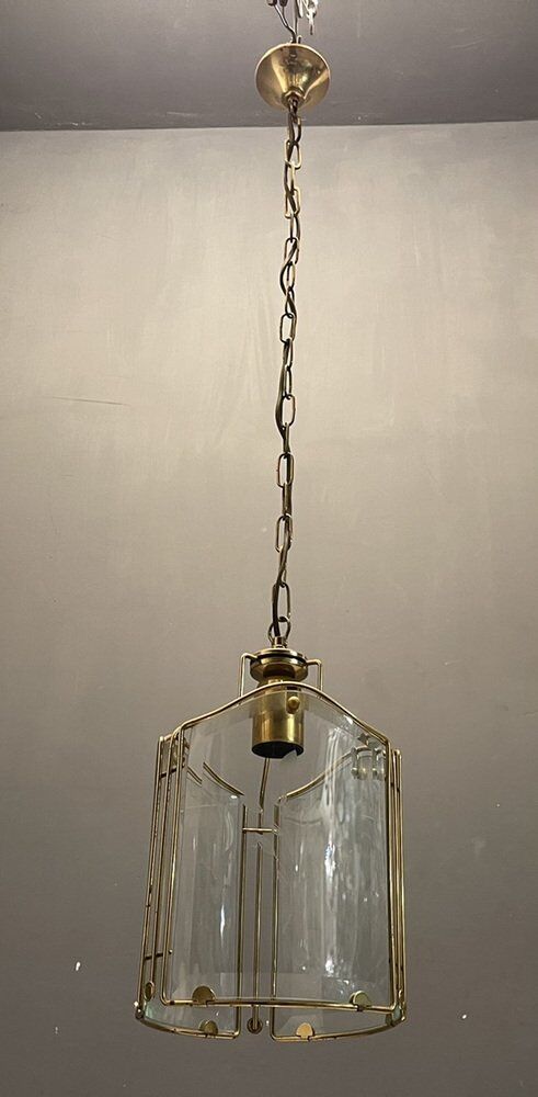 Italian glass brass pendant ceiling lamp