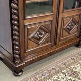 Louis XIII bookcase in walnut from the late 19th century - removable
