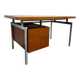 Teak and metal desk designed by George Frydman Efa 1960s vintage