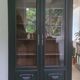 Old black Napoleon III display case, dresser, cabinet of curiosities, storage unit