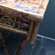 Table ou bureau vintage art deco en bambou