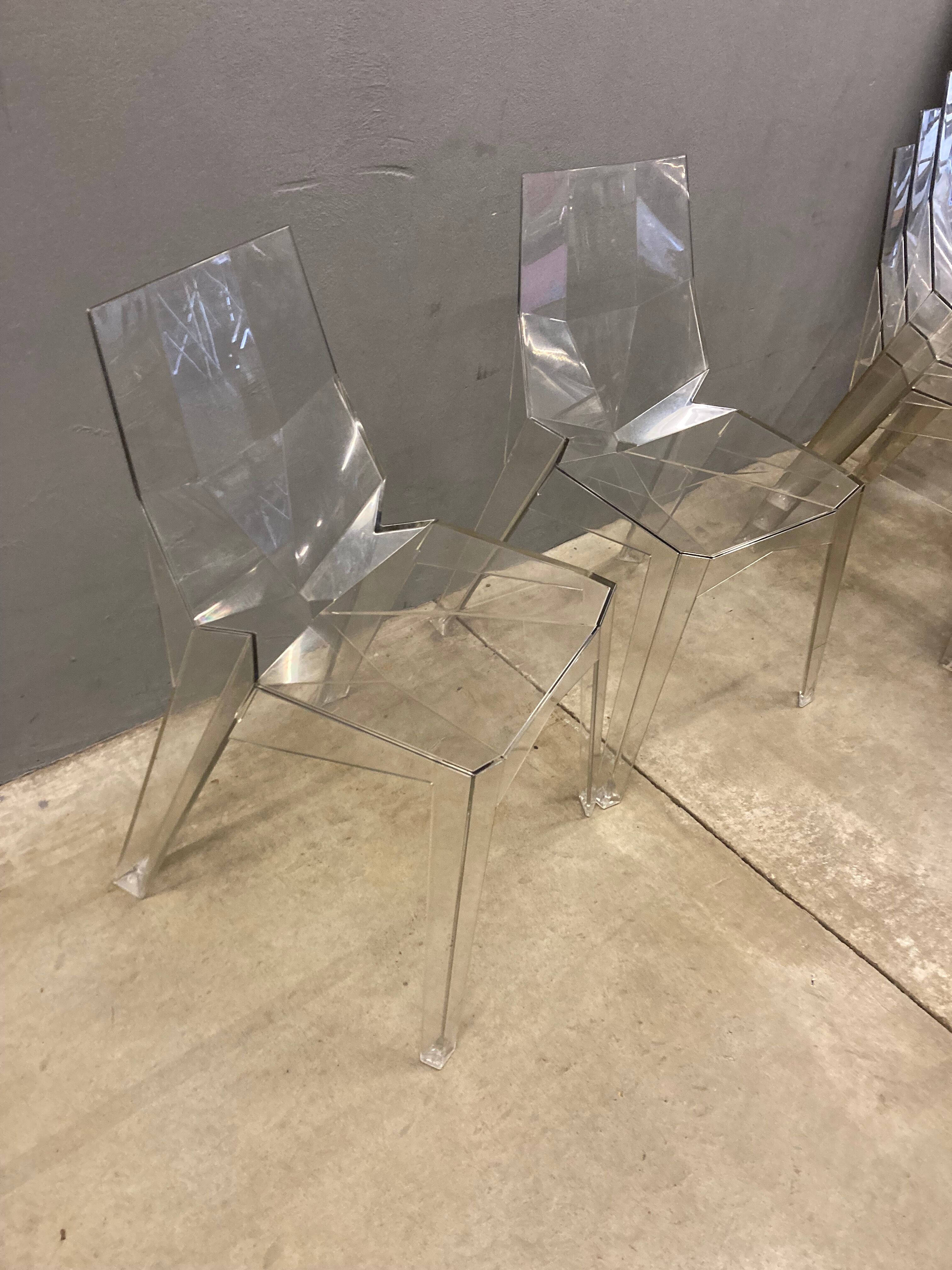 Suite of 5 chairs BONALDO IN polycarbon