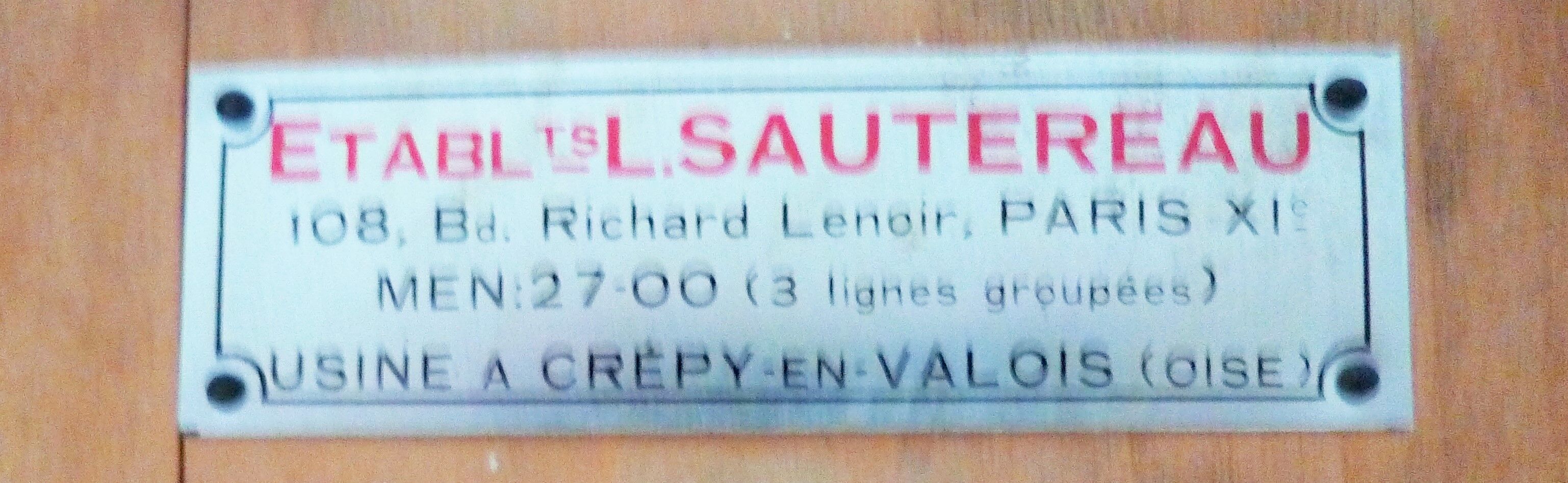 Illustration table architect Sauterau