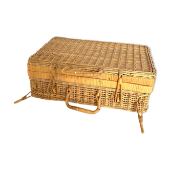 Rattan suitcase