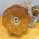 Vintage braided rattan flower suspension
