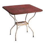 Antique red garden table (c.1920)