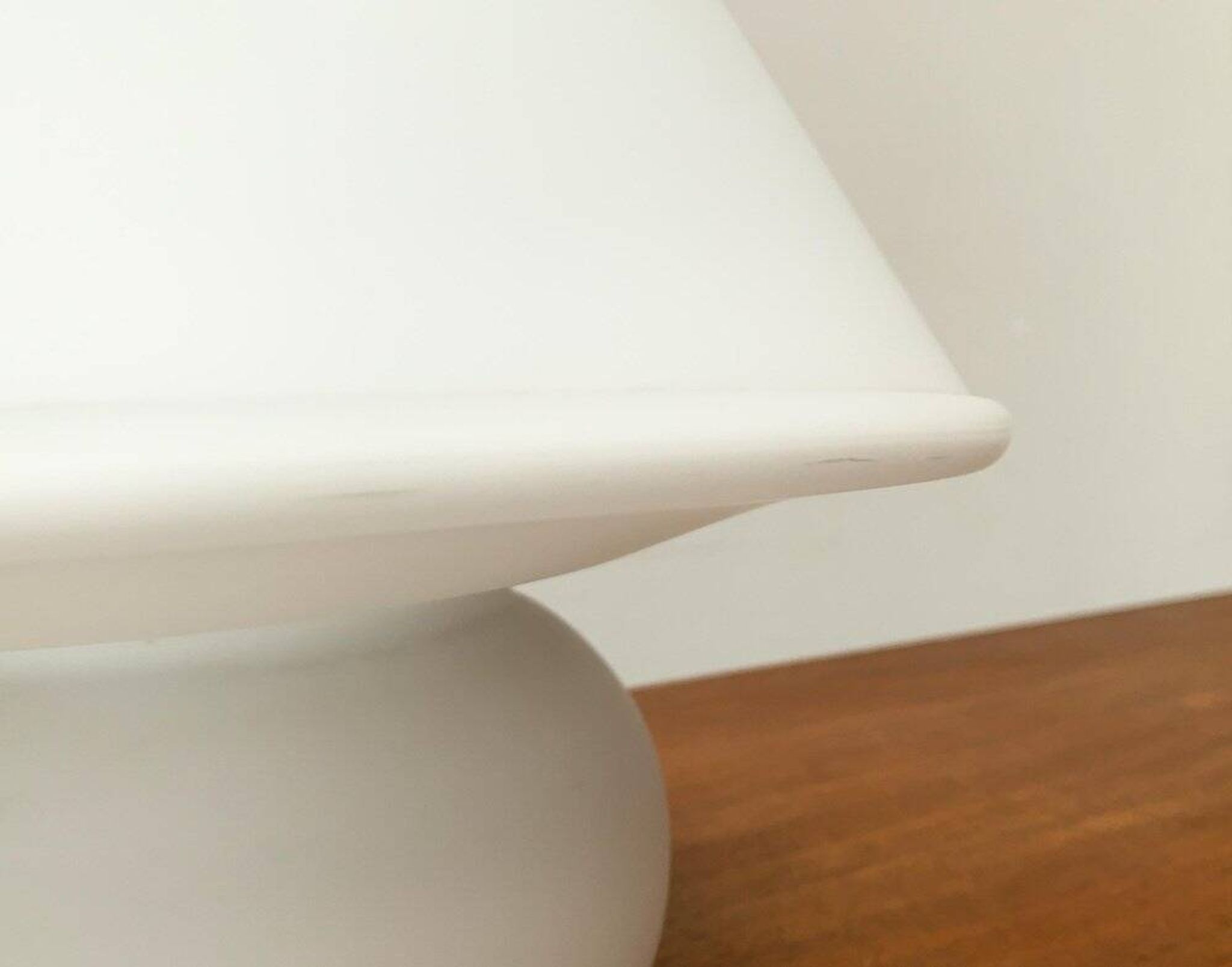 1970s vintage space-style German glass table lamp by Limburg.