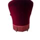 Vintage bordeaux mini armchair / children's chair with fringes