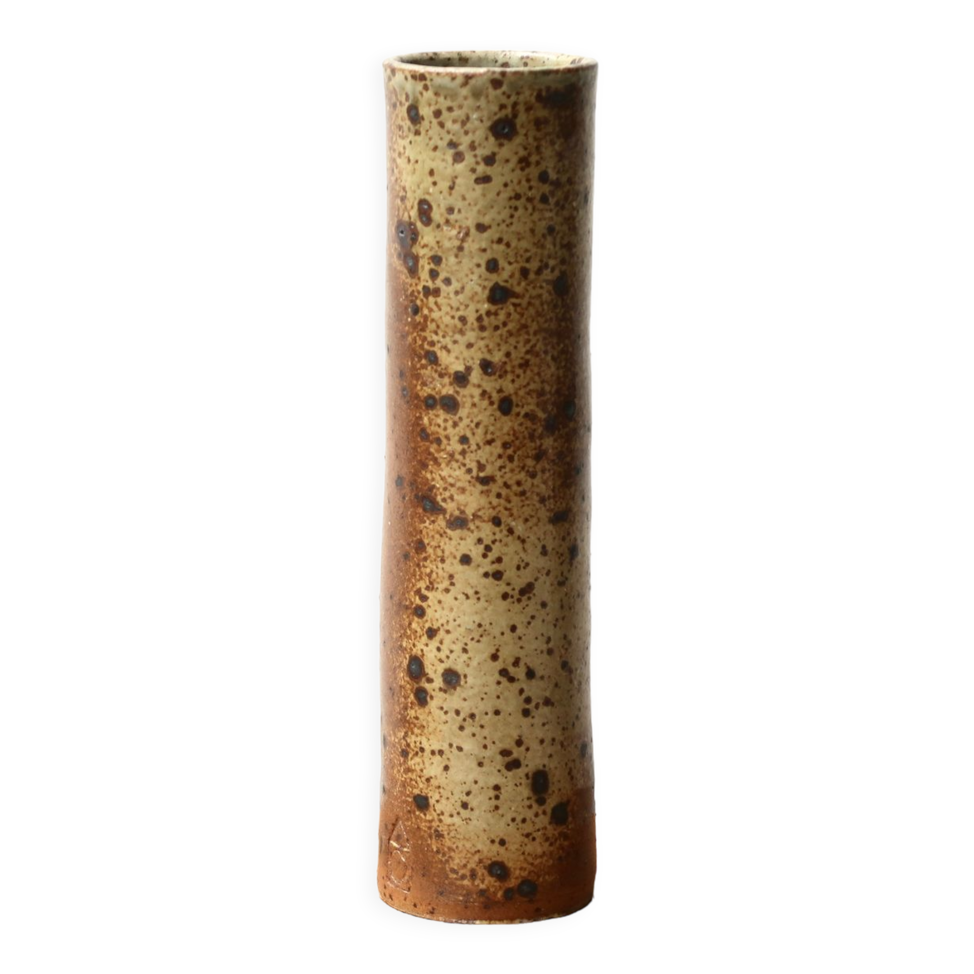 Sandstone roller vase by Charles Gaudry, 60s