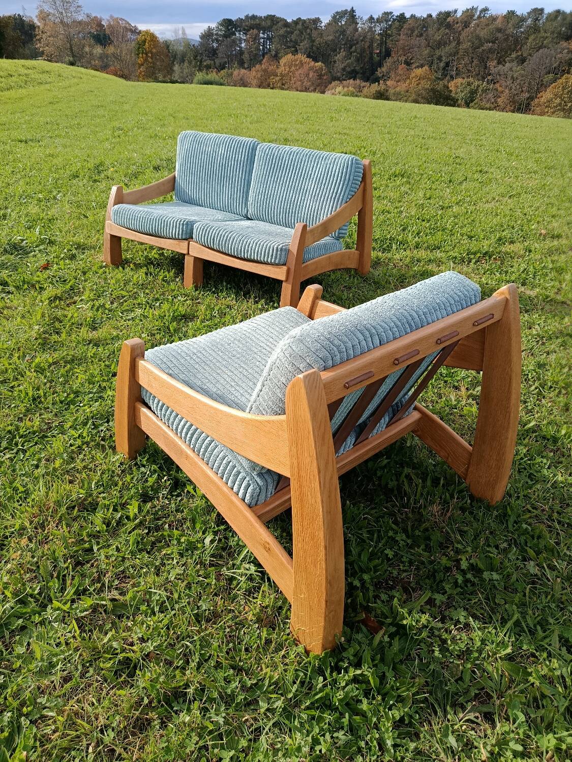 Brutalist living room, Sweden, 1960s