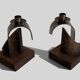 Pair of Brutalist Sculptural Candleholders by Arte Romera, Spain, 1980s