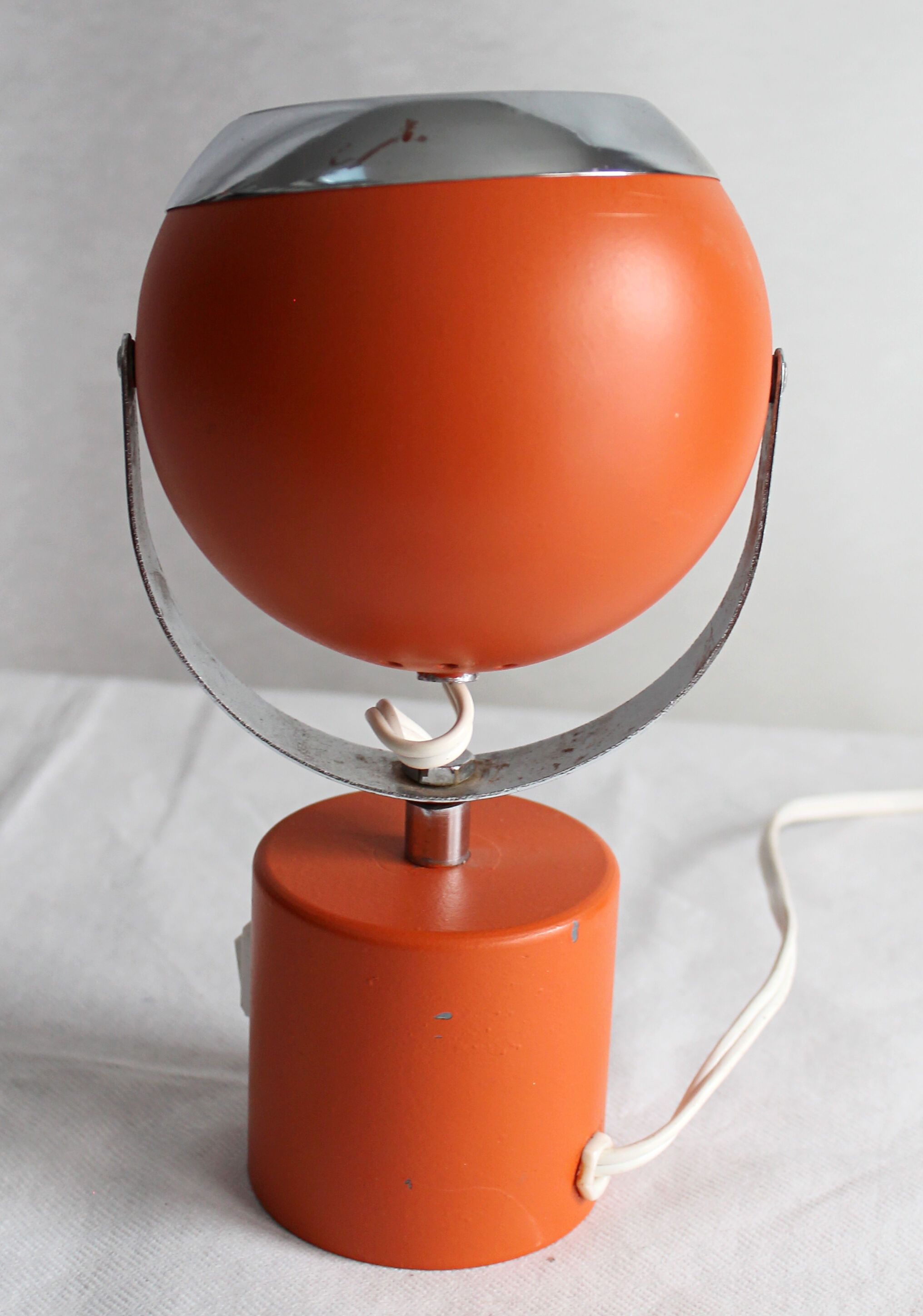 Lamp ball 70 orange metal