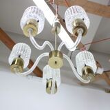 Mid-century glass chandelier,Kamenický Šenov 1970´s.