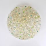 Barovier & Toso Grande Plafonnier Fleur en Verre de Murano Millefiori, Italie, Années 1960