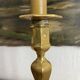 Lampes bougeoirs en laiton