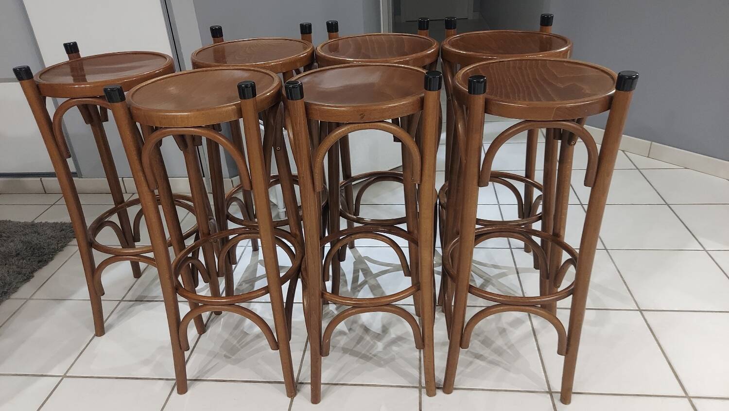 Suite of 7 Bistro Bar Stools