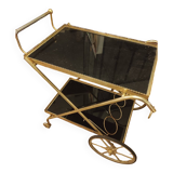 Black and gold serving trolley