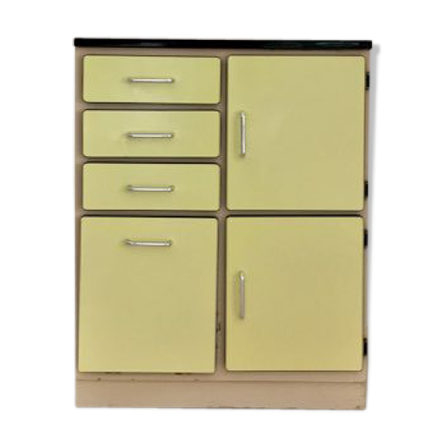 Formica kitchen buffet pale yellow