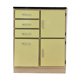 Formica kitchen buffet pale yellow