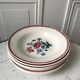 Lot of 6 hollow plates Digoin Sarreguemines model Prairial