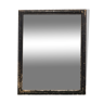 Rectangular black distressed mirror