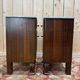 Art Deco bedside tables – Rosewood, Carrara marble & Brass – Year