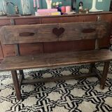 Vintage oak bench