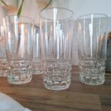 10 vintage water or aperitif glasses