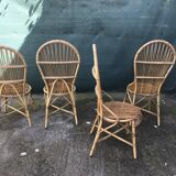 Chaise en rotin  d’audoux et minnet