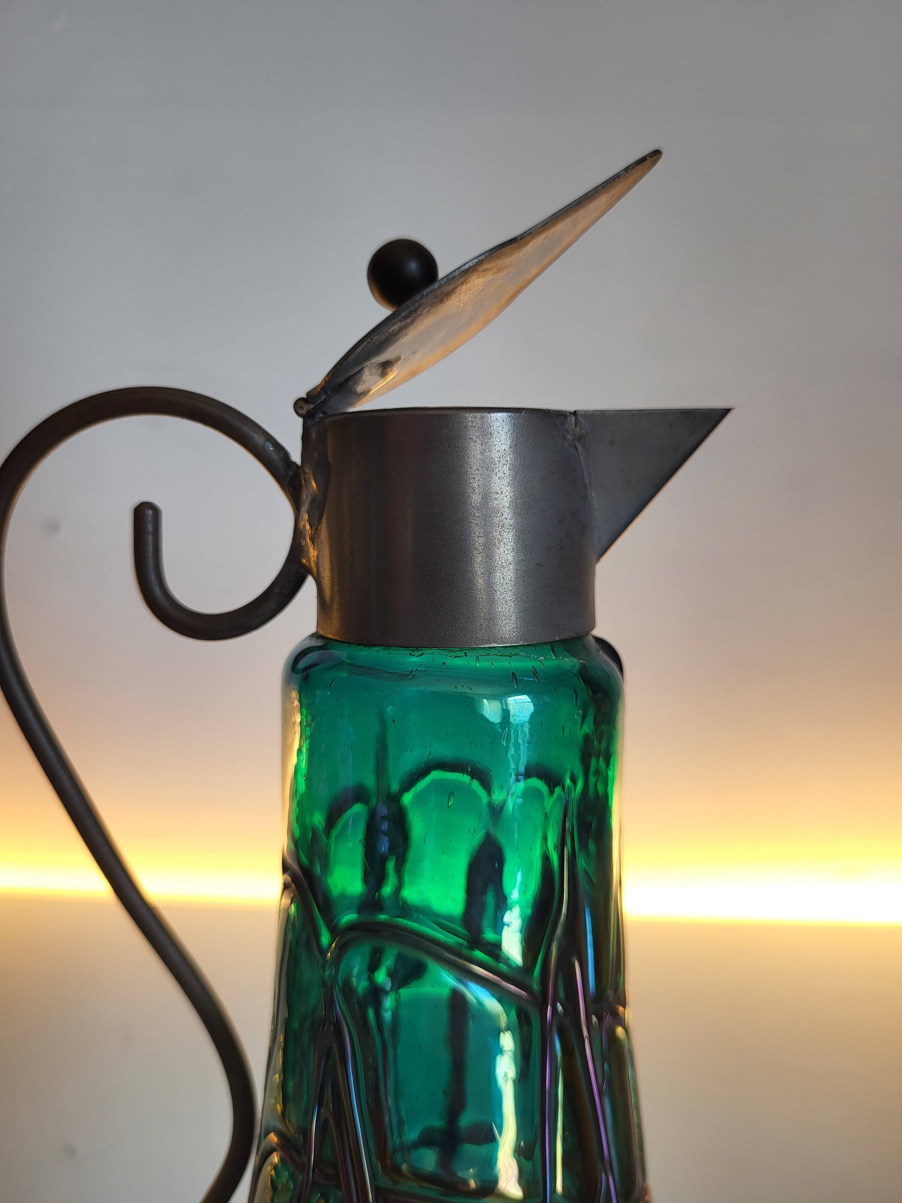 Karaf Art nouveau, pichet, König & Habel Ignaz, Oostenrijk, 1880-1890