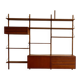 Modular wall shelf in teak – Danish design by Poul Cadovius