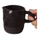 Black stoneware pitcher