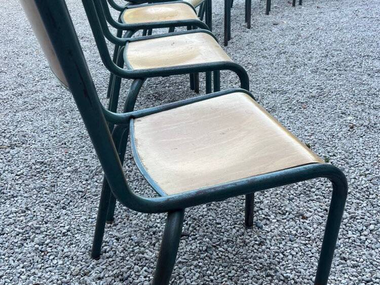 Set of 10 Mullca chairs