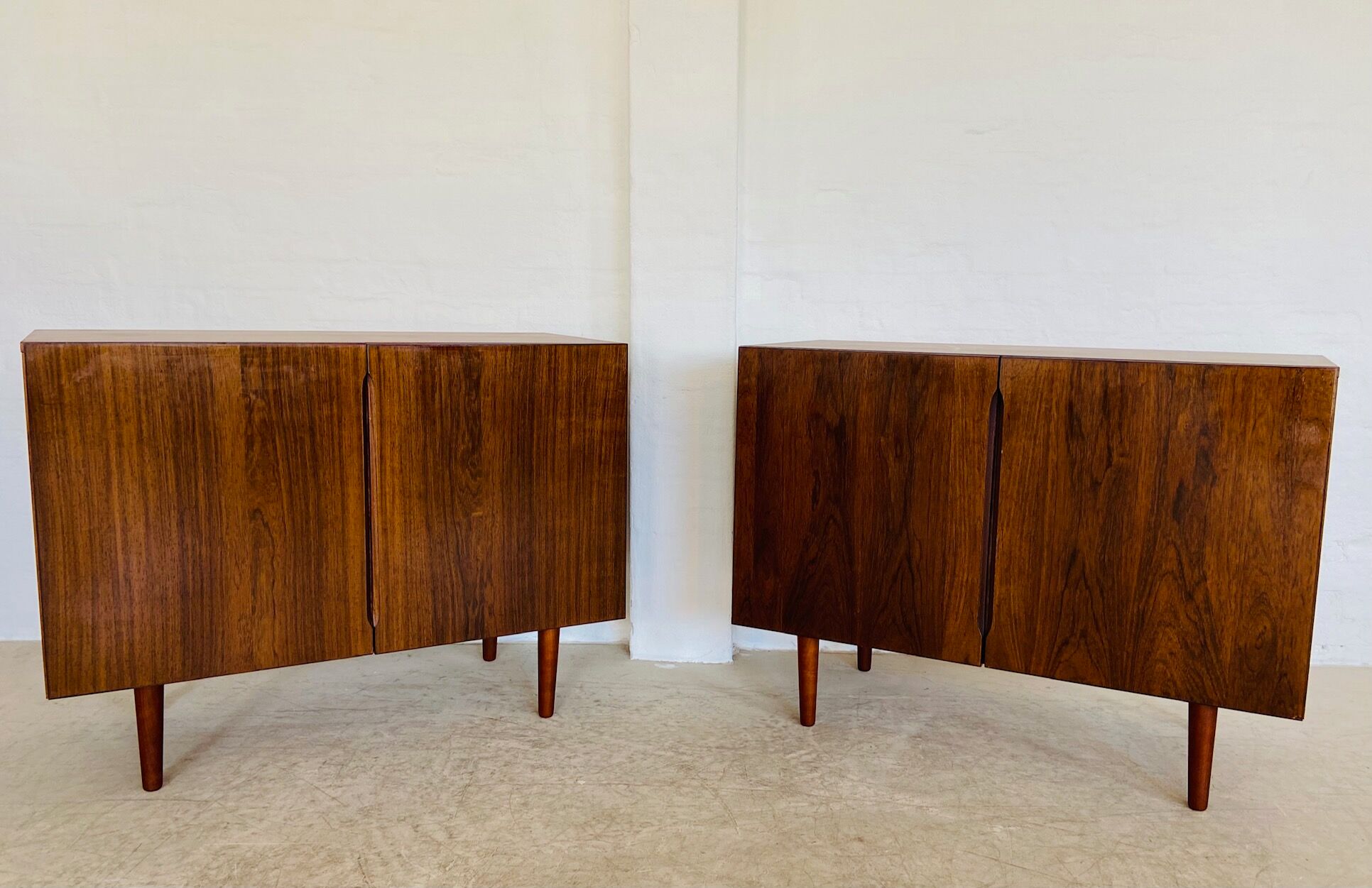 Vintage Danish mid-century matching rosewood sideboards 1960s